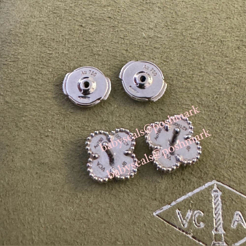 Van Cleef and Arpels Sweet Alhambra Earstuds Turquoise - Picture 7 of 10